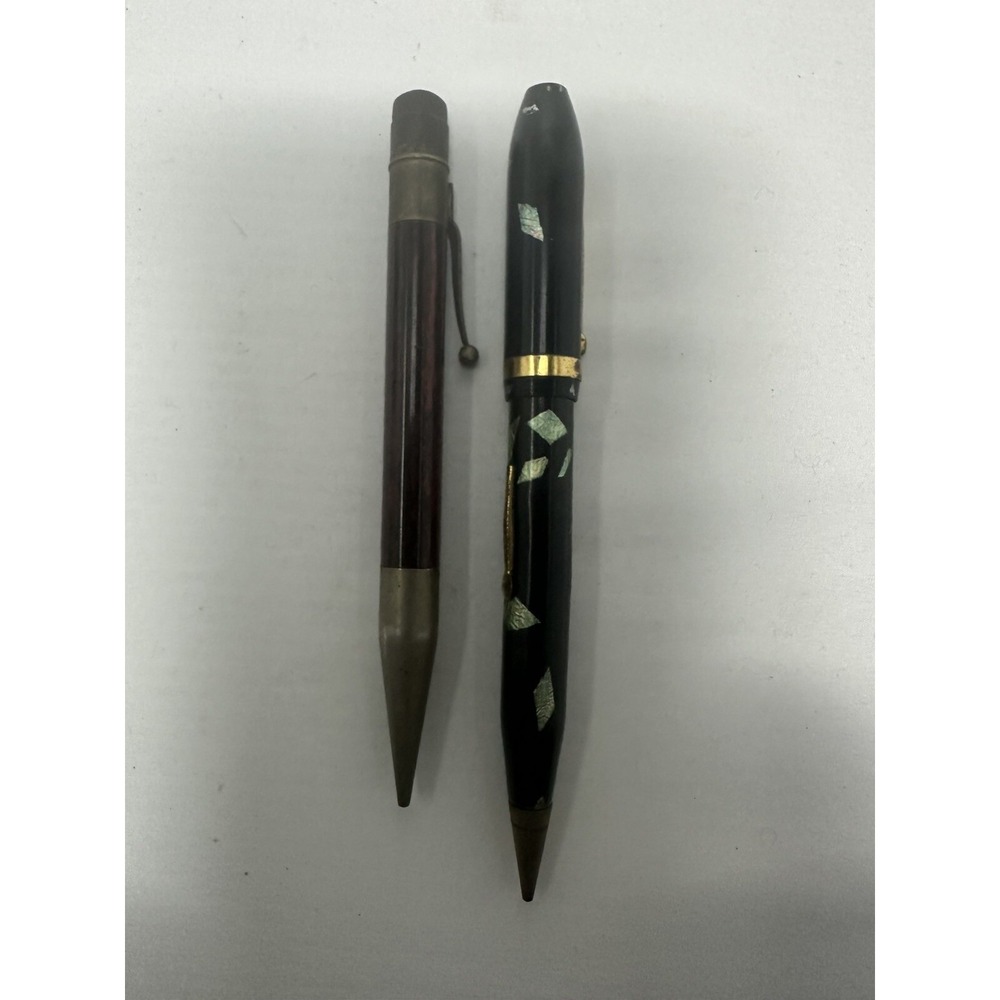 Vintage Avon Combo Pen-Green Marble & Mechanical Pencil 1930's